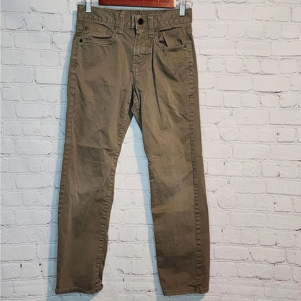 Men's American Eagle brown jeans, slim straight, size 28